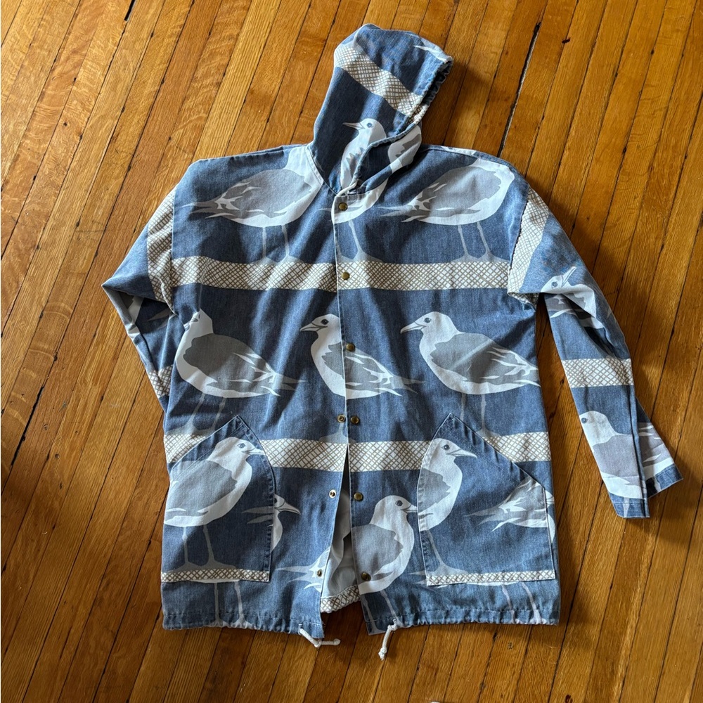 Seagull denim beach jacket